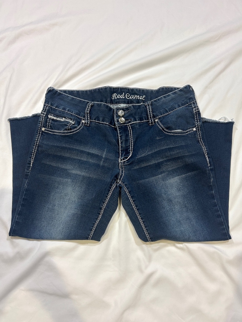 Red Camel Women's Denim Low-rise Capris